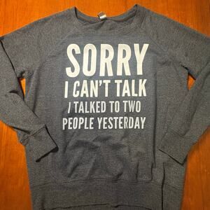 Instant Message Sweatshirt Size Large